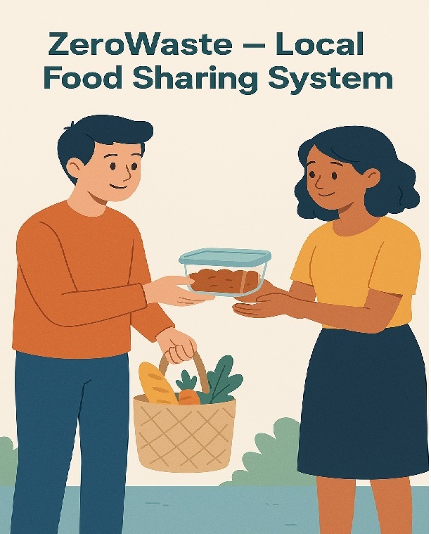 Food sharing illustration
